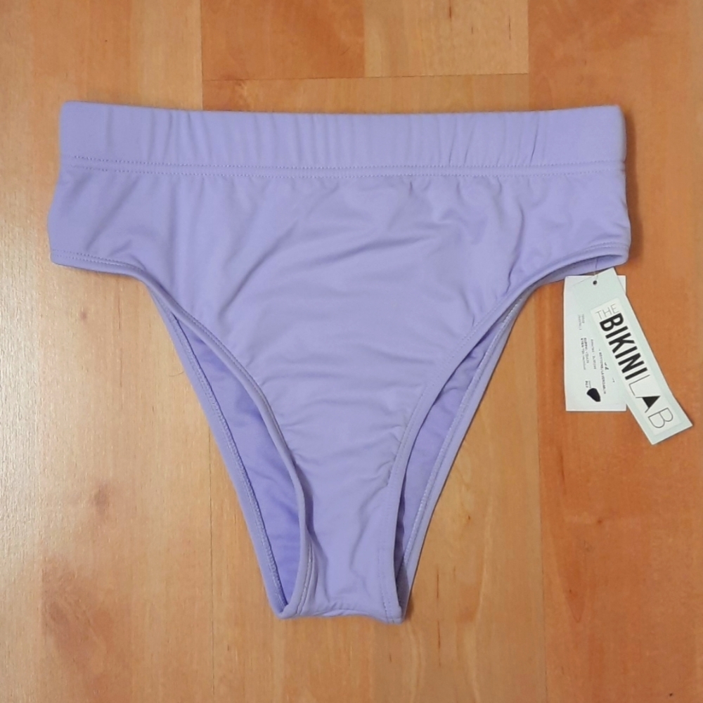 The Bikini Lab Lavender High Waist Bikini Bottoms
